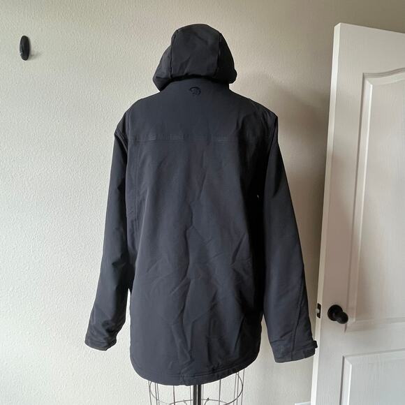 Men’s Mountain Hardwear Anorak Black Ski Snowboard Jacket Size Large - Picture 2 of 13